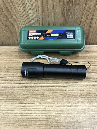 LANTERNA RECARREGÁVEL COM LED ( METAL ), ( 58000W8 ), CARREGADOR ( USB ). ( B-MAX )