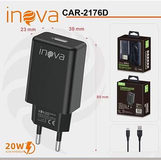 CARREGADOR ( 20W ) TURBO PARA ANDROID ( TPC ). ( INOVA )