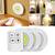 KIT DE 3 LUMINÁRIAS DE LED, SEM FIO, COM SPOT REMOTO. ( LELONG )