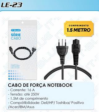 3-CABO ENEGIA PARA COMPUTADOR ( PC ), OU TV