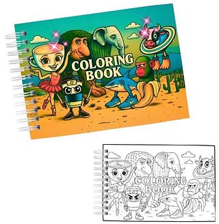 Livro Espiral Clássico de Desenho para Colorir 48Pg A5