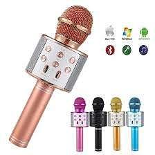 MICROFONE KARAOKÊ COM CAIXA DE SOM ( BT ). ( HANDHELD KTV )