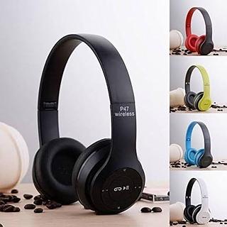 FONE DE OUVIDO HEADPHONE ( P47 TWS ), SEM FIO, ( BT, TF, AUX, RÁDIO FM ).