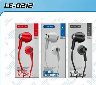 FONE DE OUVIDO COM FIO ( P2 ). ( IT-BLUE )