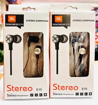 FONE DE OUVIDO COM FIO, COM BARRACHINHA ( P2 ) ( E10 ). ( JBL )