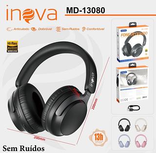FONE DE OUVIDO HEADPHONE SEM FIO, BLUETOOTH, RÁDIO FM, E SD. ( INOVA )