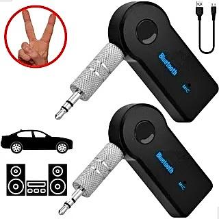 ADAPTADOR RECEPTOR DE ÁUDIO BT, RECARREGÁVEL ( BLUETOOTH PARA CARRO ). ( IT- BLUE