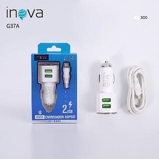 CARREGADOR VEICULAR ( 3.4A ) PARA IPHONE ( IP ).