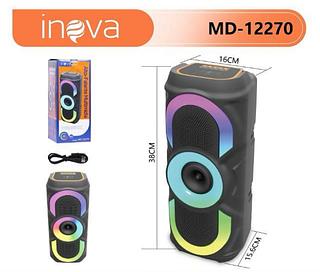 CAIXA DE SOM BLUETOOTH GRANDE COM DOIS ALTO FALANTES - (COM LED)