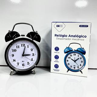 RELÓGIO, DESPERTADOR ANALÓGICO, GRANDE ⏰. ( LUA TEK )