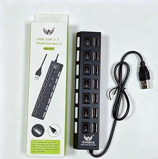 HUB USB 7 PORTAS. ( ALTOMEX )