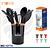 CONJUNTO DE UTENSÍLIOS DOMÉSTICOS DE SILICONE, ( 11-PEÇAS ). ( INOVA )