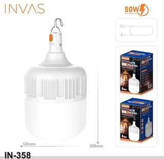 LUMINÁRIA RECARREGÁVEL BOLHA DE BOLA ( 50W ). ( INOVA )