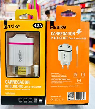 CARREGADOR ( 4.8A ) PARA ANDROID ( V8 ). ( BASIKE )