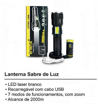 LANTERNA RECARREGÁVEIS (B-MAX)