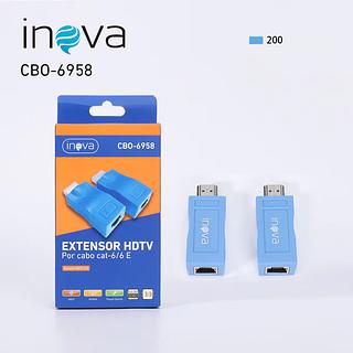 ADAPTADOR EXTENSOR HDTV, PARA CABO DE INTERNET, CAT6/6