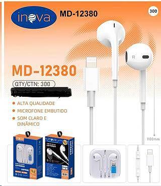 FONE DE OUVIDO COM FIO PARA IPHONE ( I6 ). ( INOVA )