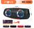 CAIXA DE SOM ( 10W ), PORTÁTIL PEQUENA / MÉDIA, RECARREGÁVEL, LED ( RGB ) ( RÁDIO FM, TF CARD, AUX, BT ). ( INOVA )
