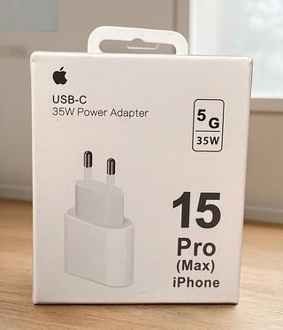 Carregador Turbo 35W iPhone USB C Original Fonte PD Carregador iPhone 15 16 Carregamento rápido