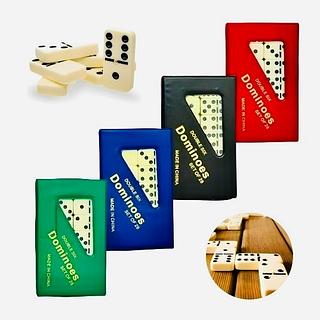 JOGO DE DOMINÓ COM 28 PEÇAS, ( GROSSO ). ( LUA TEK )