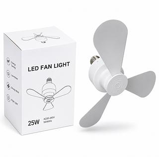 LED Fan Light 25W – Ventilador com Lâmpada de Soquete E27