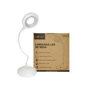 LUMINÁRIA DE LED DE MESA RECARREGÁVEL. ( INOVA )