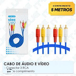 CABO AUDIO & VIDEO PARA DVD, AV/AV ( RCA ) 5M