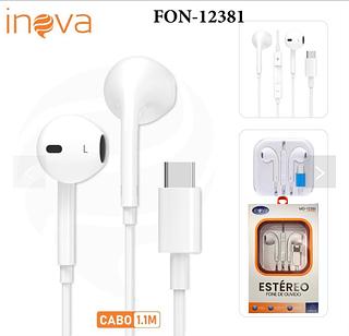 FONE DE OUVIDO COM FIO PARA ANDROID ( TC ). ( INOVA )