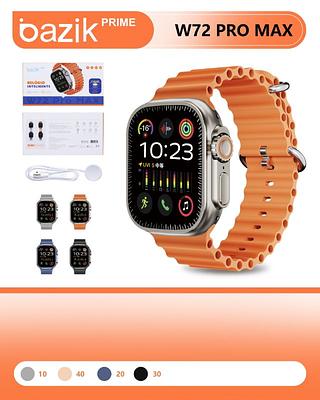 RELÓGIO DE PULSO ( W72 PRO MAX ), SMART WATCH. ( BAZIK )