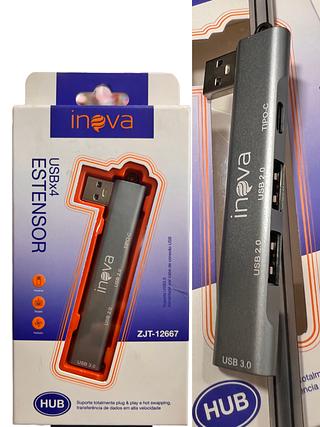 HUB EXTENSOR ( 4XUSB/ USB-C ).