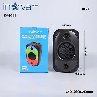 CAIXA DE SOM MÉDIA RECARREGAVEL ( RGB ). ( INOVA )