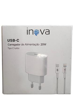 CARREGADOR COMPLETO PARA IPHONE ( I6 ) ( USB-C| IP) . ( INOVA )