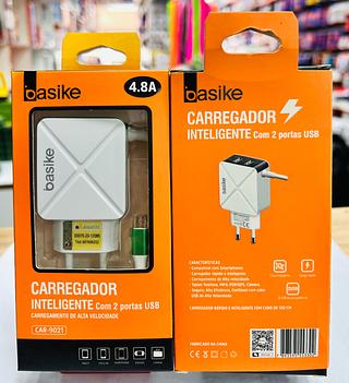 CARREGADOR ( 4.8A ) PARA ANDROID ( V8 ). ( BASIKE )