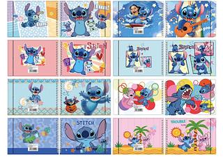 LIVRO PARA COLORIR ( STITCH ), PEQUENO ( A6 ) COM CHAVEIRO ( 96 FOLHAS ), CAPA MOLE.