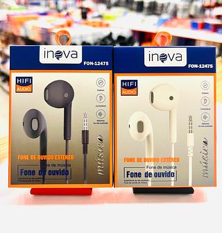 FONE DE OUVIDO COM FIO ( P2 ). ( INOVA )
