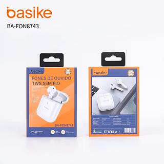 FONE DE OUVIDO SEM FIO, ( BLUETOOTH ), MODELO i12. ( BASIKE )