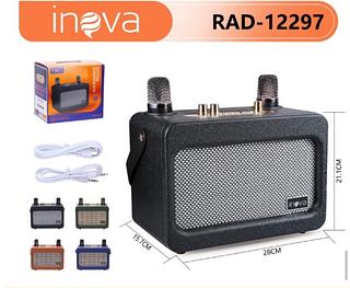 CAIXA DE SOM ( 30W/40 ), COM ( 2 ) MICROFONES, KARAOKÊ. ( INOVA )