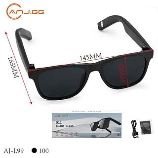 ÓCULOS DE SOL INTELIGENTE COM BLUETOOTH ( SMART GLASS D11 ). ( ANJ.GG )