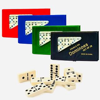 JOGO DE DOMINÓ COM 28 PEÇAS, ( FINO ). ( LUA TEK )