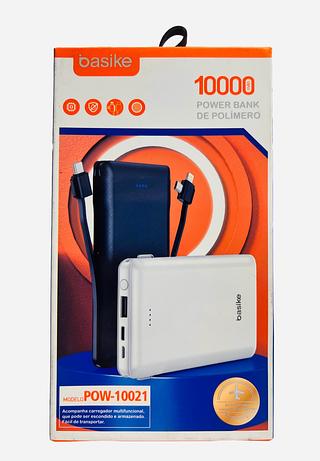 POWER BANK, CARREGADOR PORTÁTIL ( 10.000mAh ), ( 10W ). ( BASIKE )