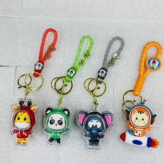 PACOTE DE CHAVEIROS PARA CHAVE DE ( ANIMAIS ), E ( ASTRONAUTA ) COM ( 12-UNIDADES ). ( INOVA ). ( INOVA )