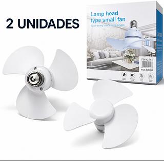 Título Ventilador de Soquete para Lâmpada 3 Pás – Kit com 2 Unidades