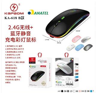 Mouse Sem Fio Com Led Recarregável (KAPBOM)