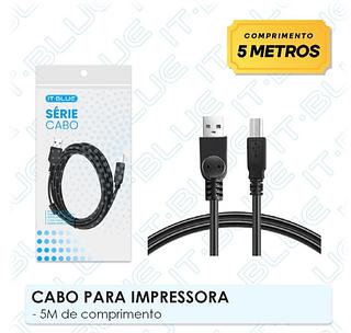 CABO PARA IMPRESSORA ( 5M ). ( IT-BLUE )