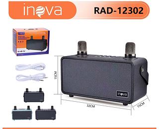 CAIXA DE SOM ( 20W ) , EFEITOS SONOROS KTV, COM ( 2 ) MICROFONES, KARAOKÊ. ( INOVA )