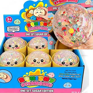 Slime clear com fimos frutinhas ou Slime glitter/ kit com acessórios