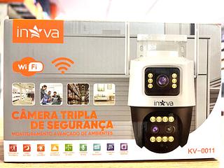 Câmera Externa WiFi HD 2 Lentes Prova D’água Zoom Digital Detecção de Movimento (INOVA)