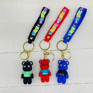 PACOTE DE CHAVEIROS PARA CHAVE DE ( URSO REAL), COM ( 12-UNIDADES ). ( INOVA )