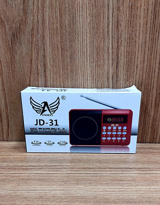 MINI RADIO PORTATIL, RECARREGAVEL FM/AM/USB/BT