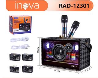 CAIXA DE SOM ( 30W ), RGB COM ( 2 ) MICROFONES, KARAOKÊ. ( INOVA )